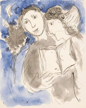Marc Chagall, Composition, Lettres D'Hivernage, Lithograph
