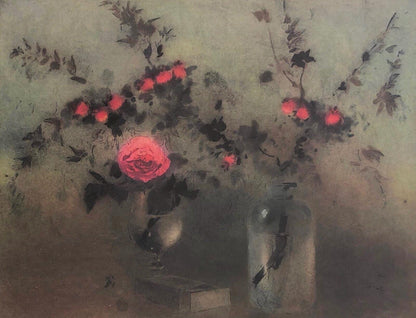 Kaiko Moti, Roses, Original Edition Offset Lithograph