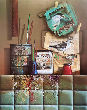 James Carter, Studio Still Life, Original Edition Offset Lithograph