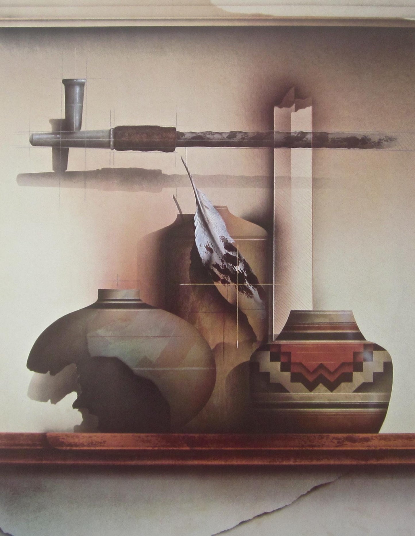 James Carter, Indian Summer, Original Edition Offset Lithograph