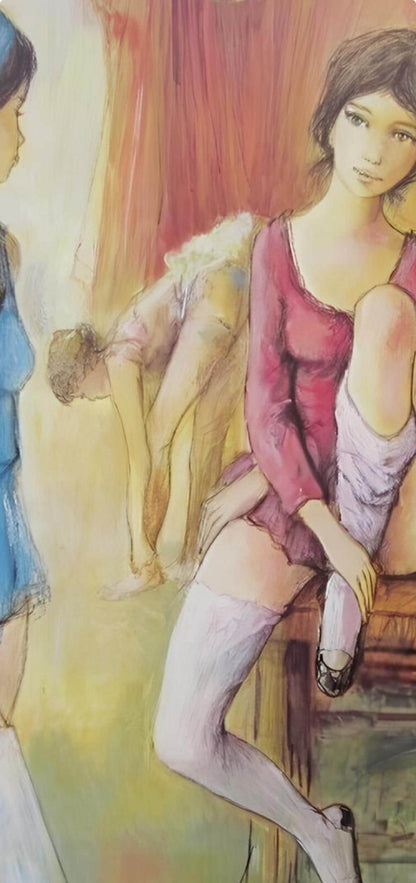 Jacques Lalande, Aprs De La Danse, Original Edition Offset Lithograph