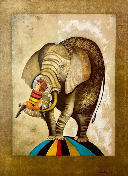 Graciela Rodo Boulanger, An Elephant For Kris, Original Edition Offset Lithograph