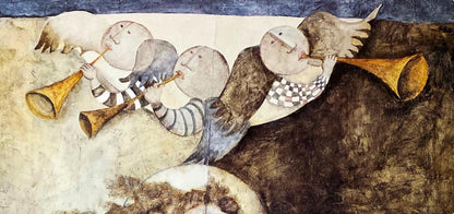 Graciela Rodo Boulanger, Madone Aux Trois Anges, Original Edition Offset Lithograph