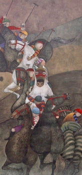 Graciela Rodo Boulanger, Aprs Le Tournoi, Original Edition Offset Lithograph