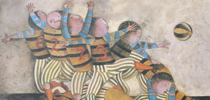 Graciela Rodo Boulanger, The Team, Original Edition Offset Lithograph