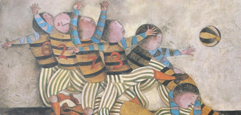 Graciela Rodo Boulanger, The Team, Original Edition Offset Lithograph
