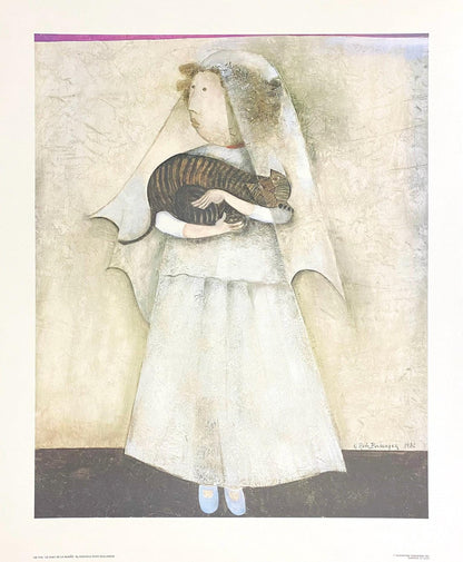 Graciela Rodo Boulanger, Le Chat De La Mariee, Original Edition Offset Lithograph