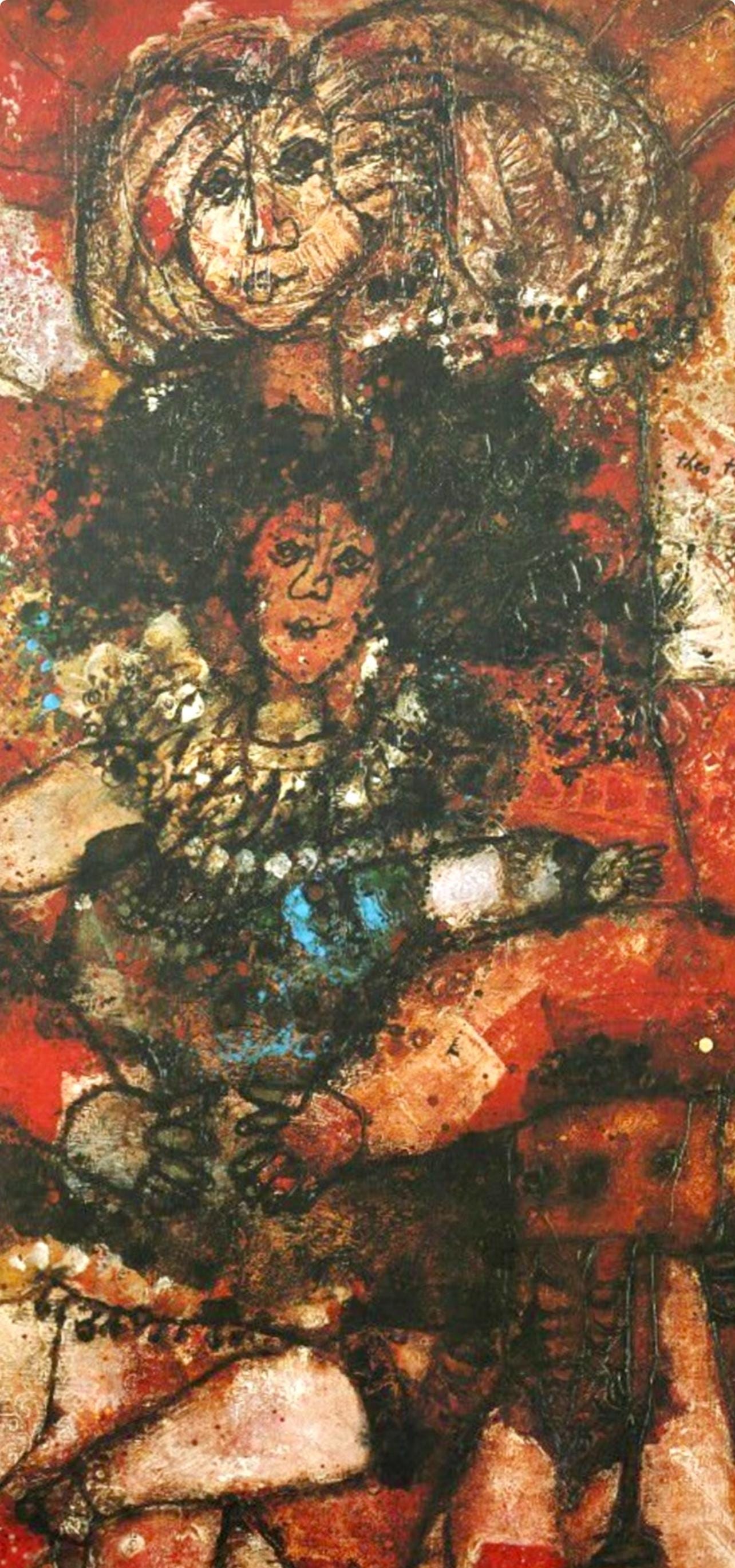 Tho Tobiasse, Maternity, Original Edition Offset Lithograph