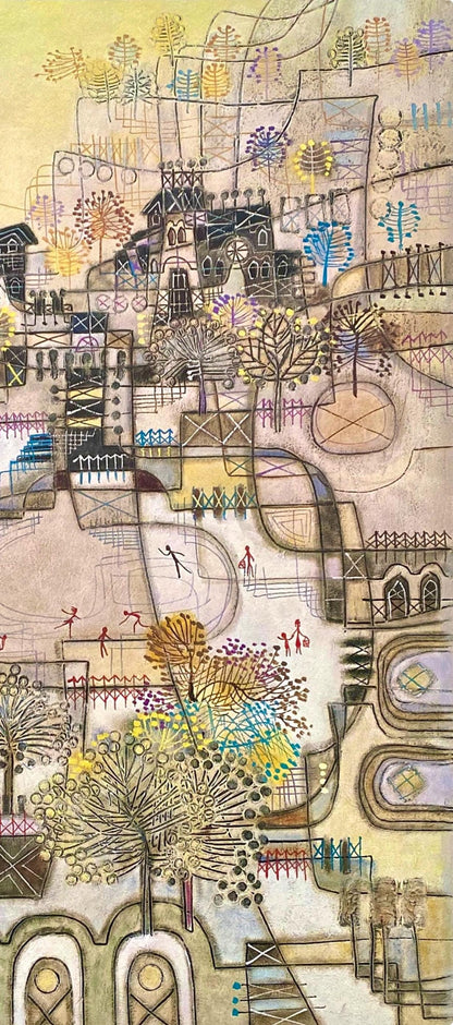 Heshi Yu, Skaters, Original Edition Offset Lithograph