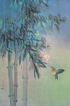 David Lee, Evening Flight, Original Edition Offset Lithograph