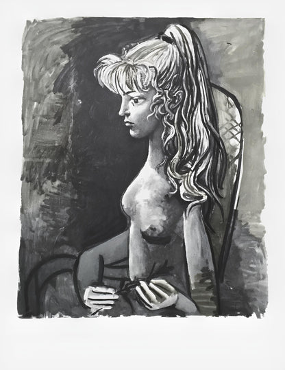 Pablo Picasso, Sylvette Au Fauteuil, Original Edition Lithograph