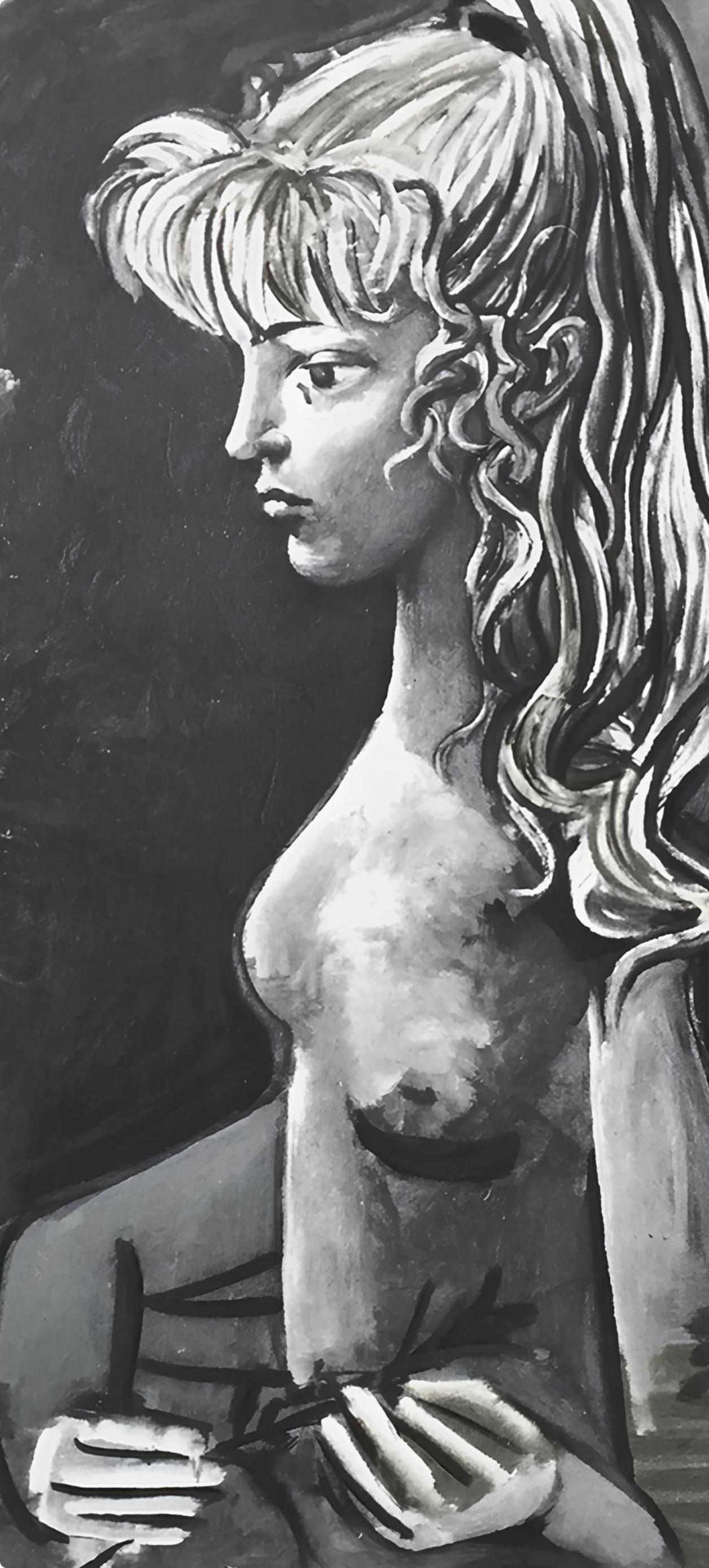 Pablo Picasso, Sylvette Au Fauteuil, Original Edition Lithograph