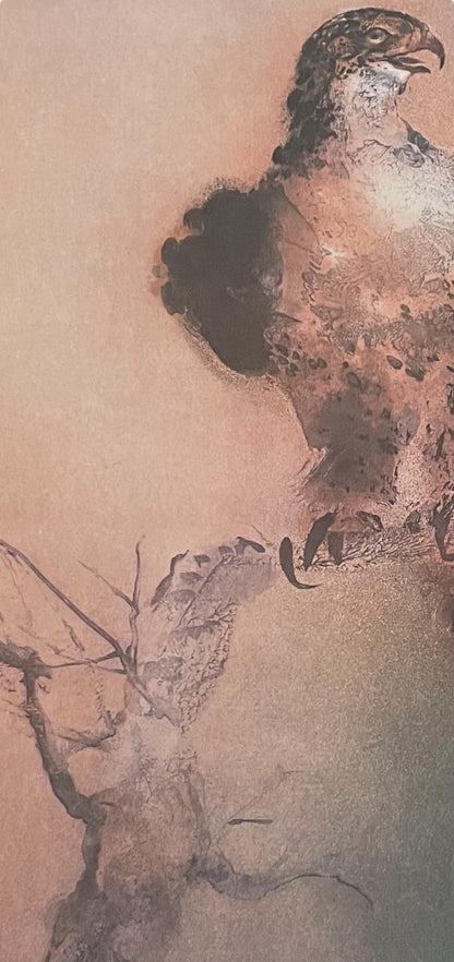 Kaiko Moti, Falcon, Original Edition Offset Lithograph