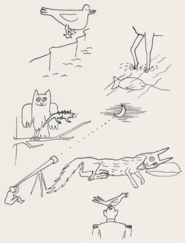 Alexander Calder, Composition, A Bestiary, Letterpress Print