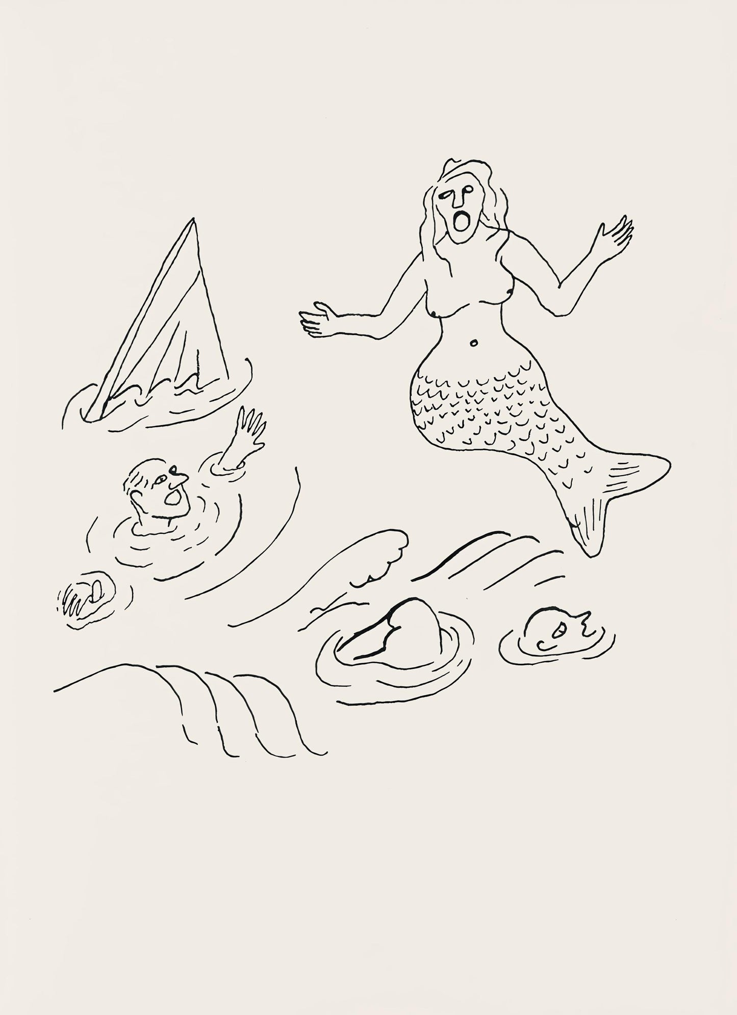 Alexander Calder, Composition, A Bestiary, Letterpress Print