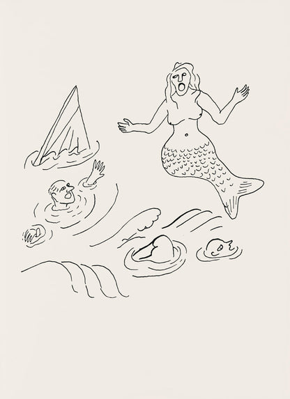 Alexander Calder, Composition, A Bestiary, Letterpress Print