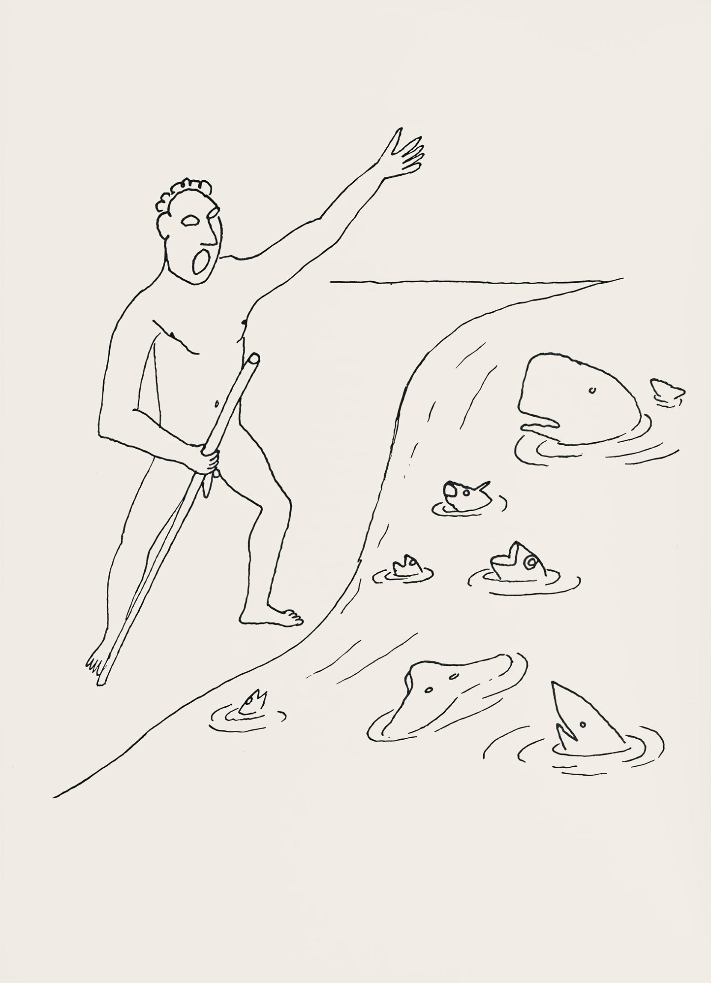 Alexander Calder, Composition, A Bestiary, Letterpress Print