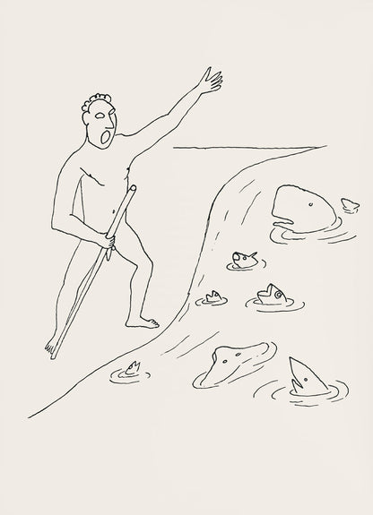 Alexander Calder, Composition, A Bestiary, Letterpress Print