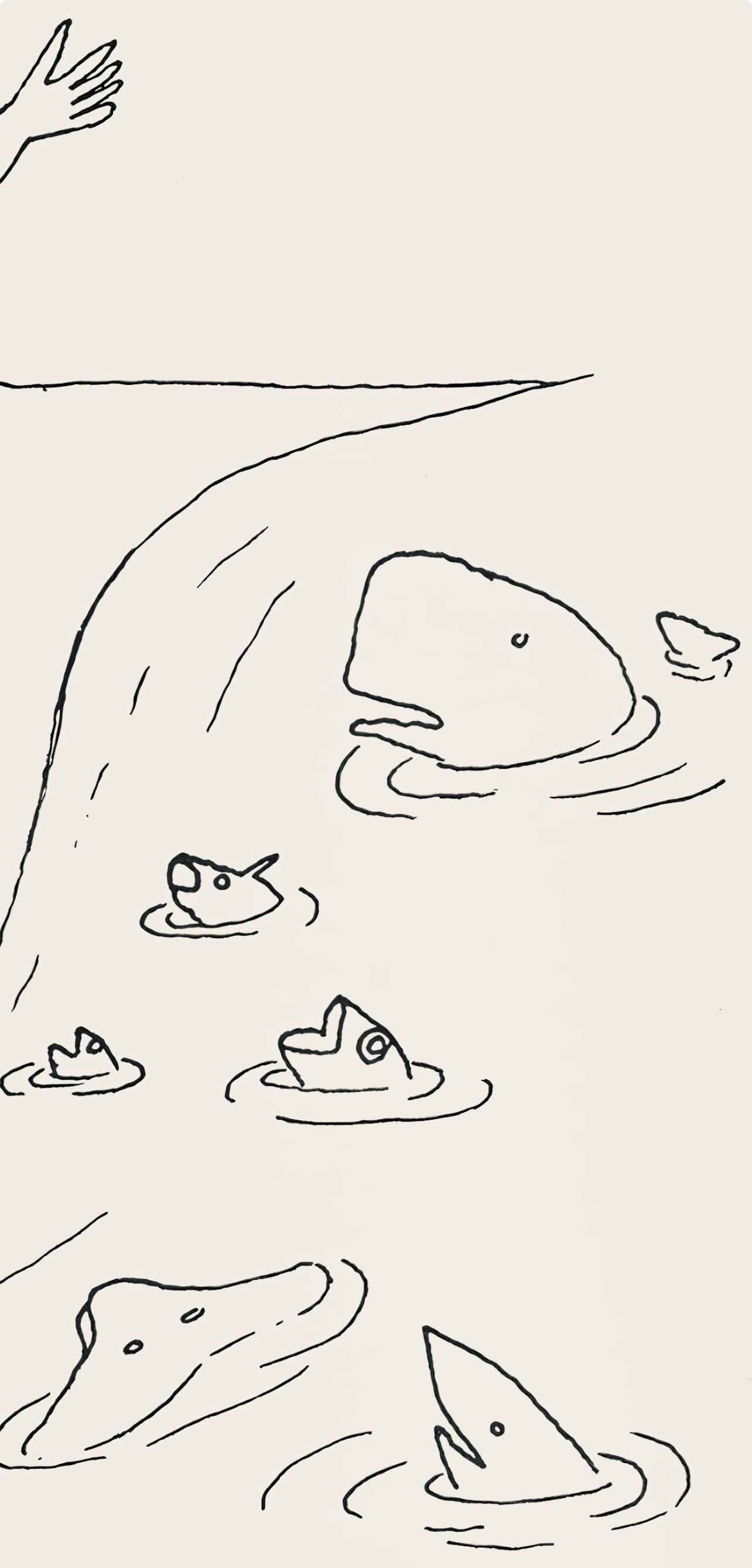 Alexander Calder, Composition, A Bestiary, Letterpress Print