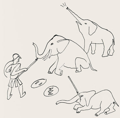 Alexander Calder, Composition, A Bestiary, Letterpress Print