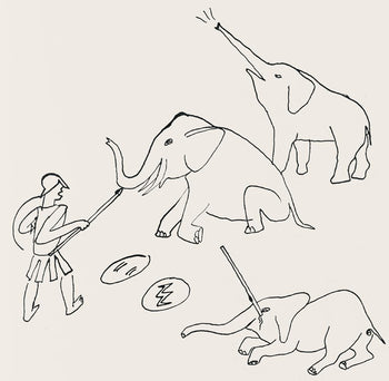 Alexander Calder, Composition, A Bestiary, Letterpress Print