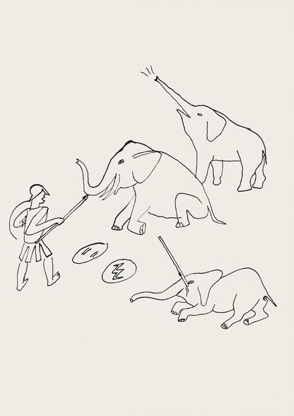 Alexander Calder, Composition, A Bestiary, Letterpress Print