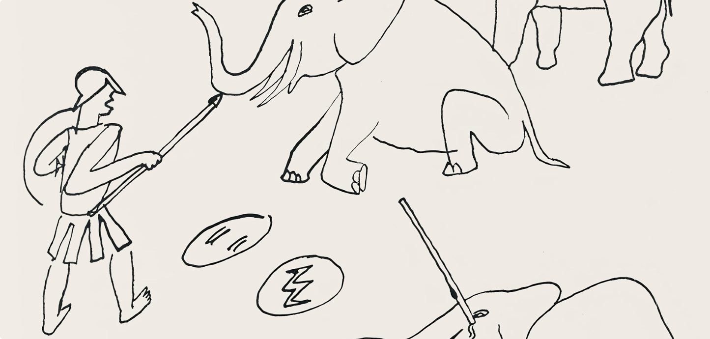 Alexander Calder, Composition, A Bestiary, Letterpress Print