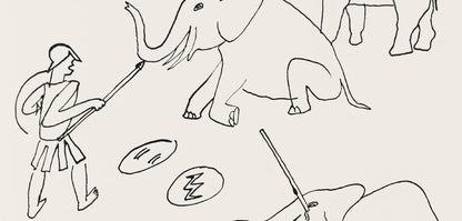 Alexander Calder, Composition, A Bestiary, Letterpress Print