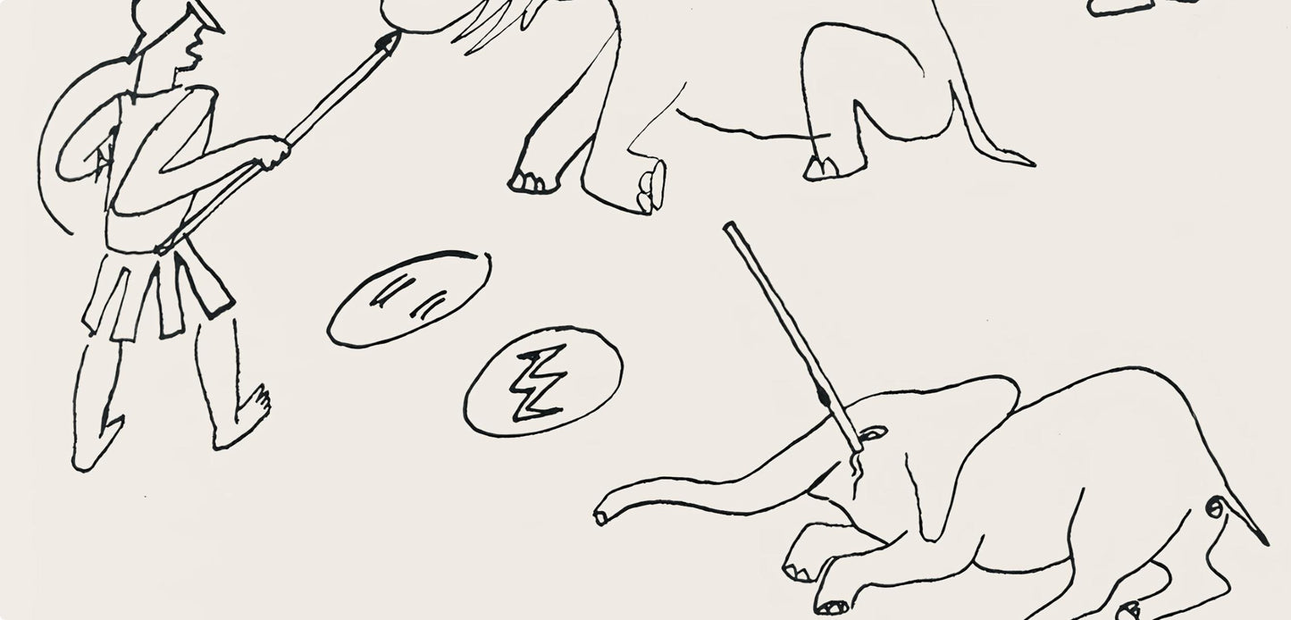 Alexander Calder, Composition, A Bestiary, Letterpress Print