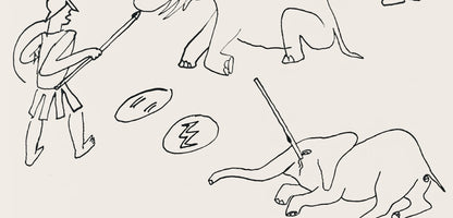 Alexander Calder, Composition, A Bestiary, Letterpress Print