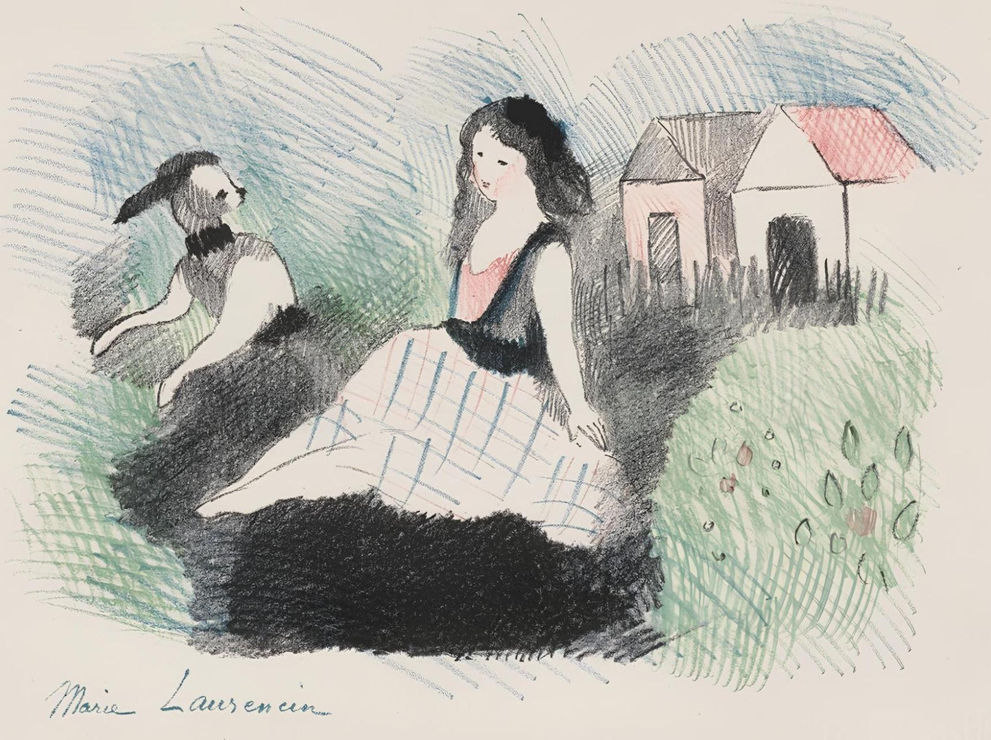 Marie Laurencin, Composition, Alice'S Adventures In Wonderland, Lithograph