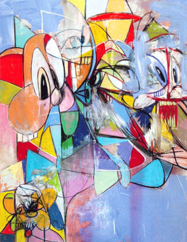 George Condo, Anthropology, Drawing Paintings, Four Color Process Print