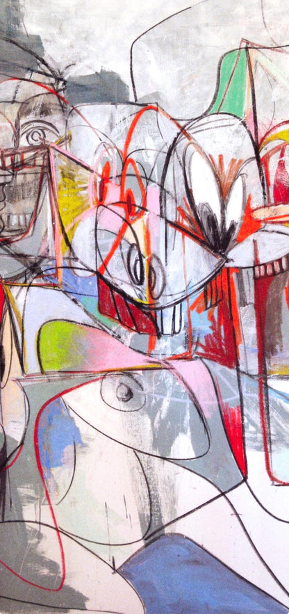 George Condo, Conversations, Drawing Paintings, Four Color Process Print
