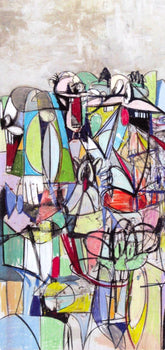 George Condo, Compression Iv, Drawing Paintings, Four Color Process Print