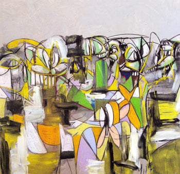 George Condo, Compression V, Drawing Paintings, Four Color Process Print