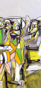 George Condo, Compression V, Drawing Paintings, Four Color Process Print