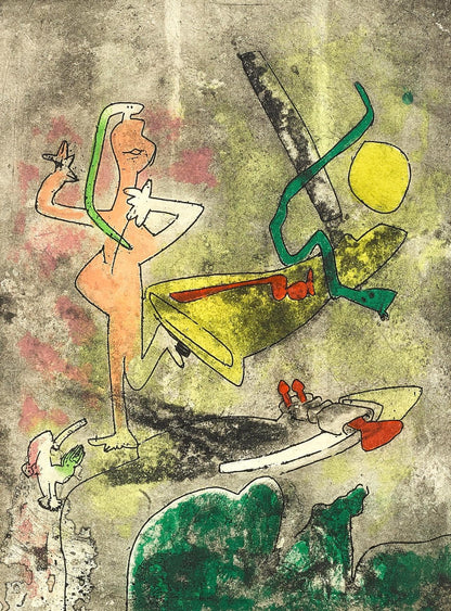 Roberto Matta, Composition (Sabatier 393), Centre Noeuds, Etching