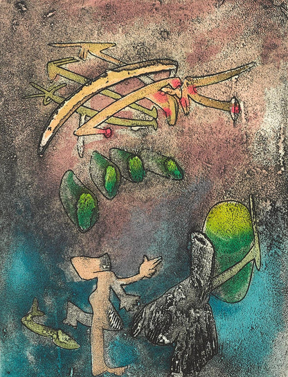 Roberto Matta, Composition (Sabatier 393), Centre Noeuds, Etching