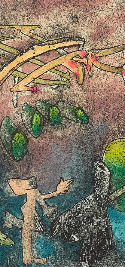 Roberto Matta, Composition (Sabatier 393), Centre Noeuds, Etching