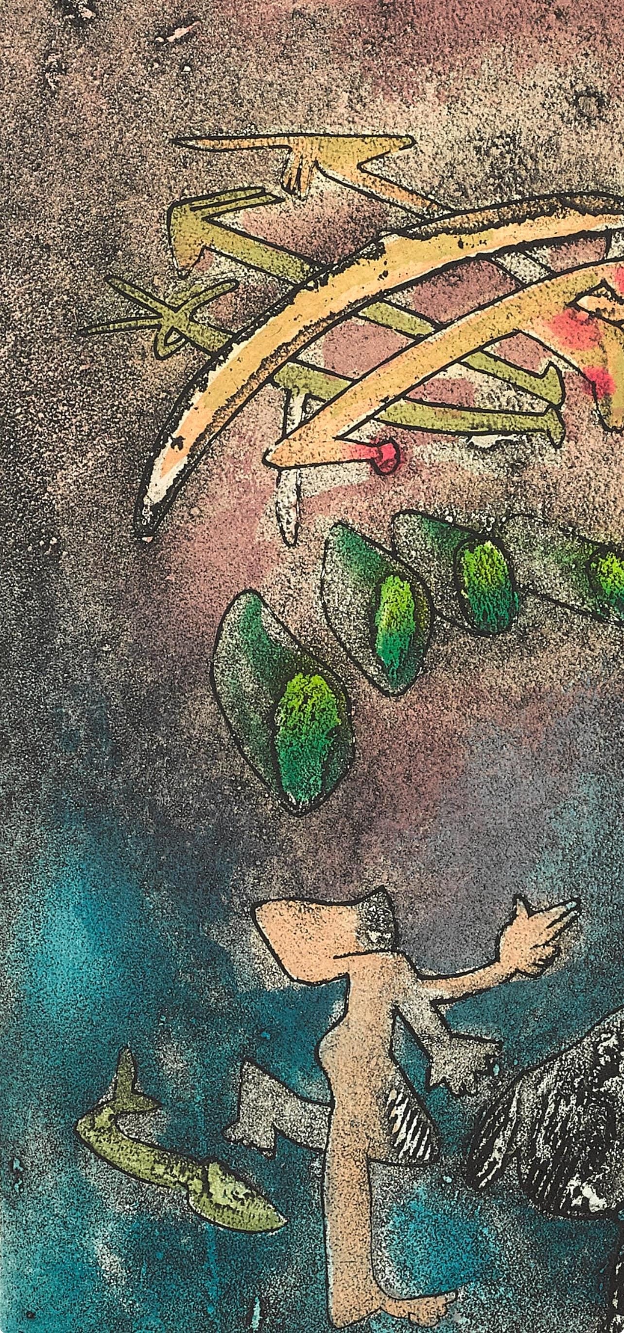 Roberto Matta, Composition (Sabatier 393), Centre Noeuds, Etching