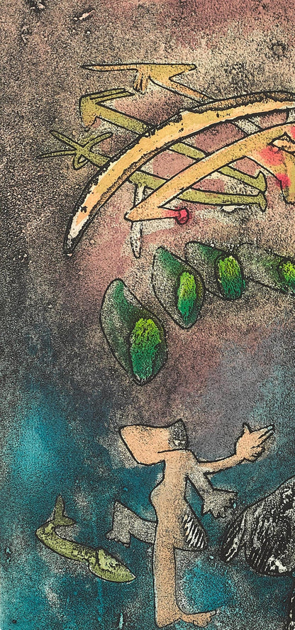 Roberto Matta, Composition (Sabatier 393), Centre Noeuds, Etching