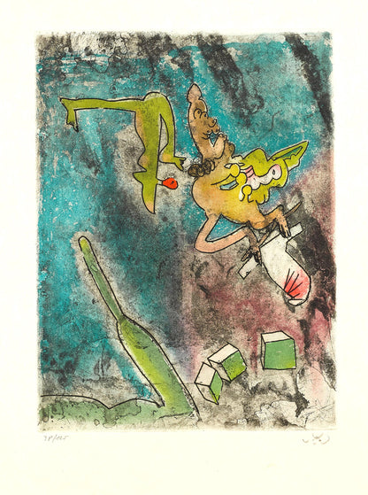 Roberto Matta, Composition (Sabatier 393), Centre Noeuds, Etching