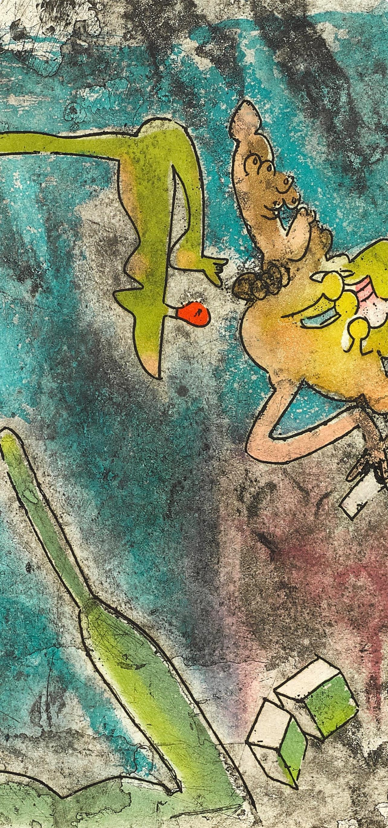 Roberto Matta, Composition (Sabatier 393), Centre Noeuds, Etching