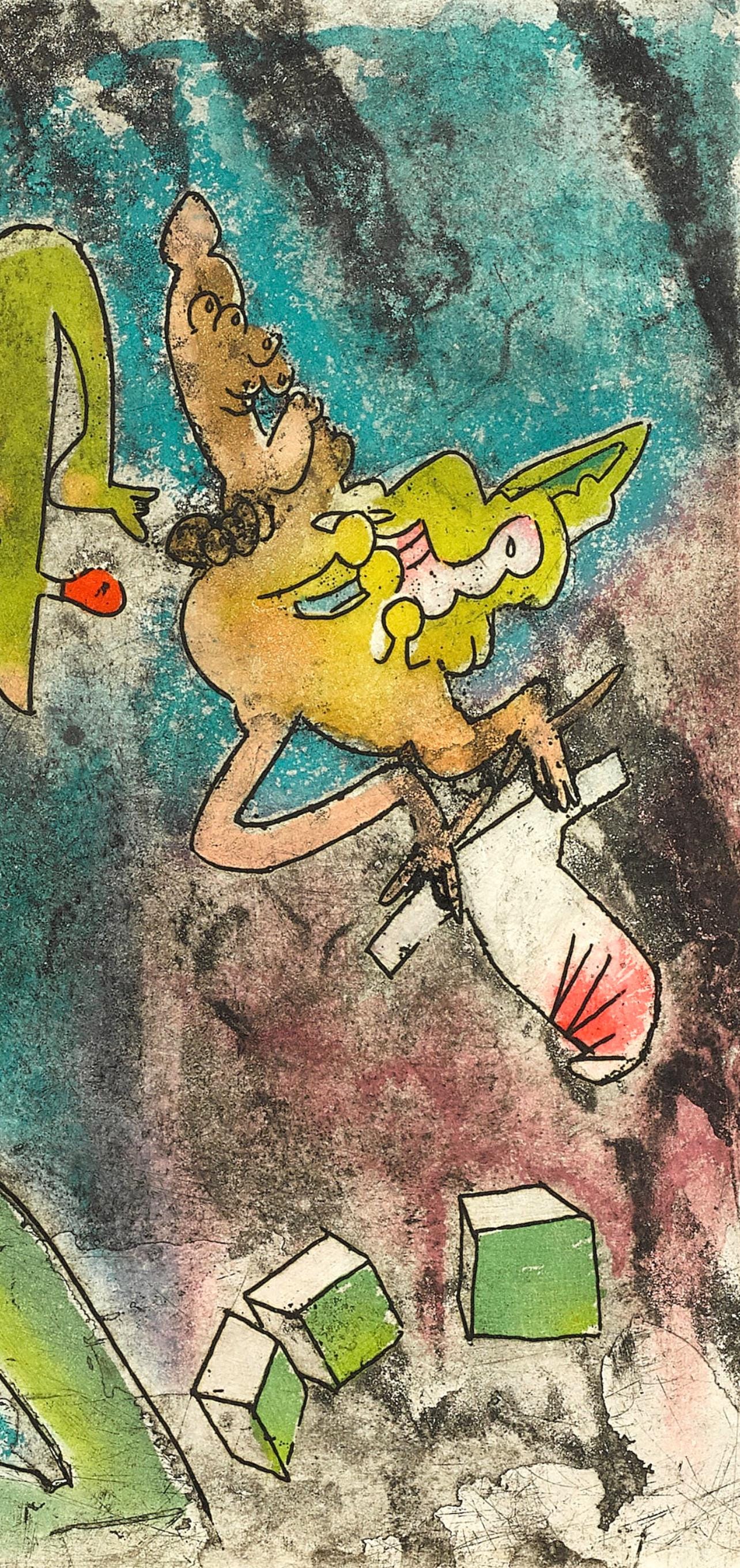 Roberto Matta, Composition (Sabatier 393), Centre Noeuds, Etching
