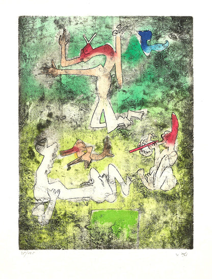 Roberto Matta, Composition (Sabatier 393), Centre Noeuds, Etching