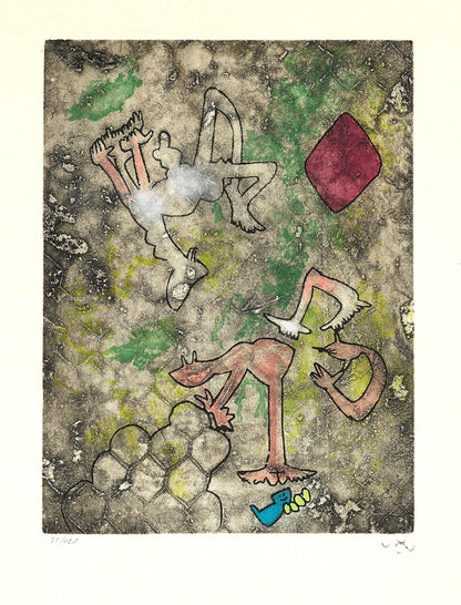 Roberto Matta, Composition (Sabatier 393), Centre Noeuds, Etching