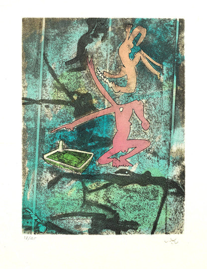 Roberto Matta, Composition (Sabatier 393), Centre Noeuds, Etching