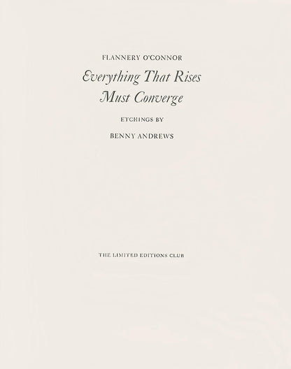 Benny Andrews, Composition, Everything That Rises Must Converge, Etching