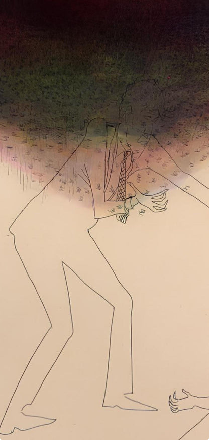 Benny Andrews, Composition, Everything That Rises Must Converge, Etching