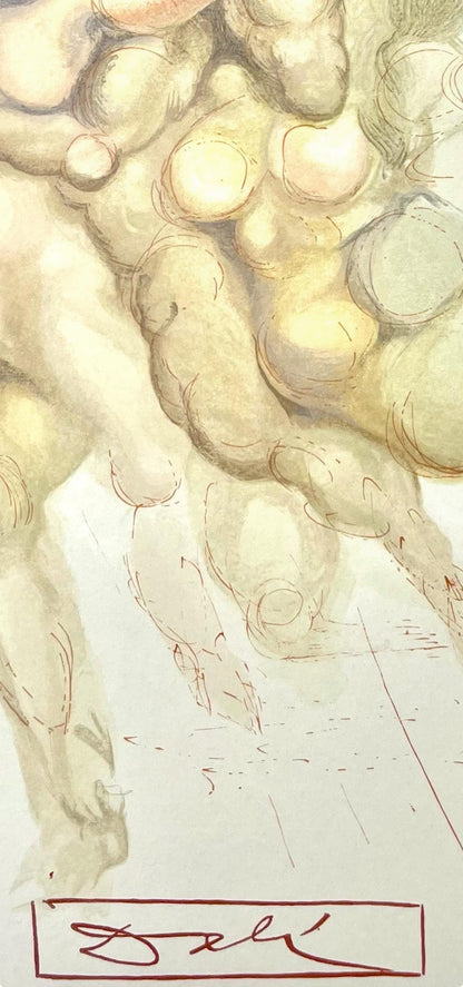 Salvador Dali, Hlle Viii (Field 189-200; Michler/Lpsinger 1039-1138), Die Gttliche Komdie, Signed,